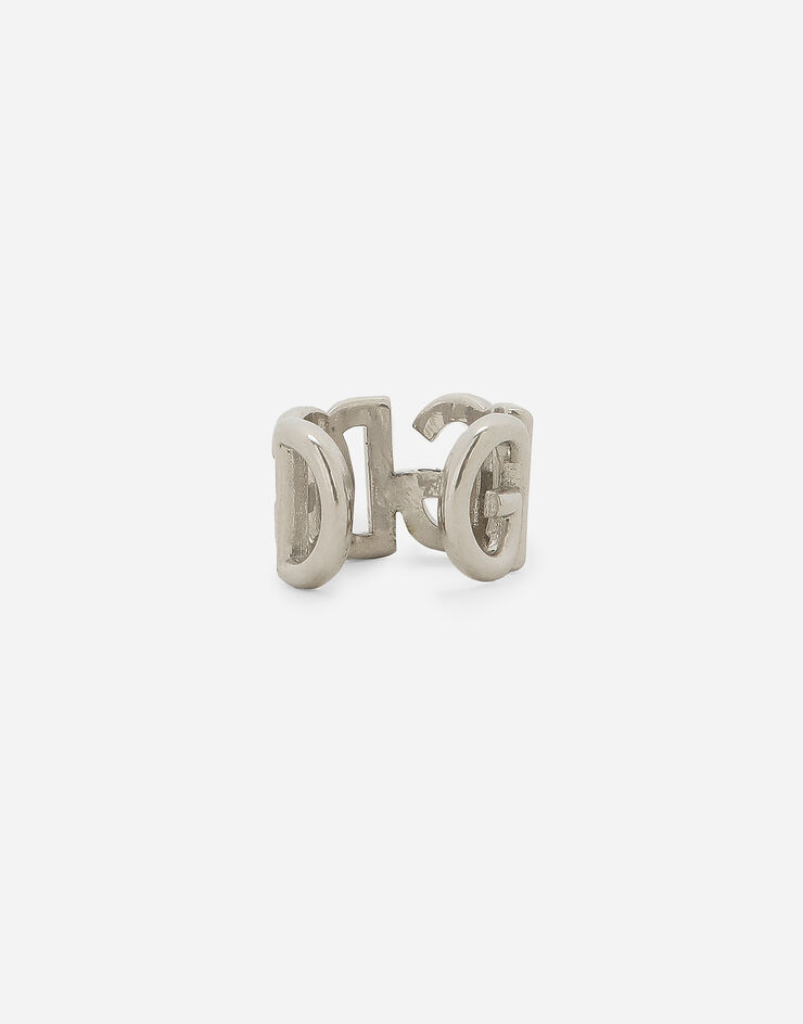 Dolce & Gabbana Single ear cuff with DG logo Silver WEP7L1W1111