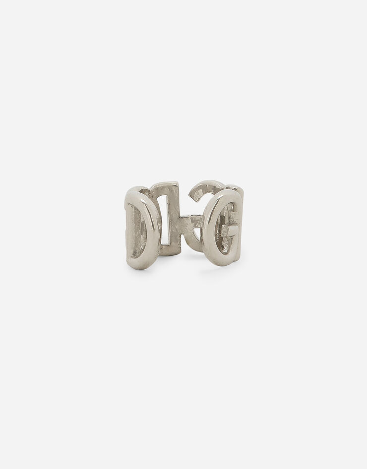 Dolce & Gabbana Pendiente ear cuff con logotipo DG Plateado WEP7L1W1111