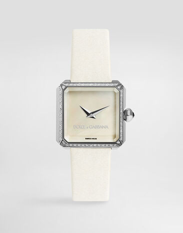 Dolce & Gabbana Sofia steel watch with diamonds Ivory WWJC2SXCMDT