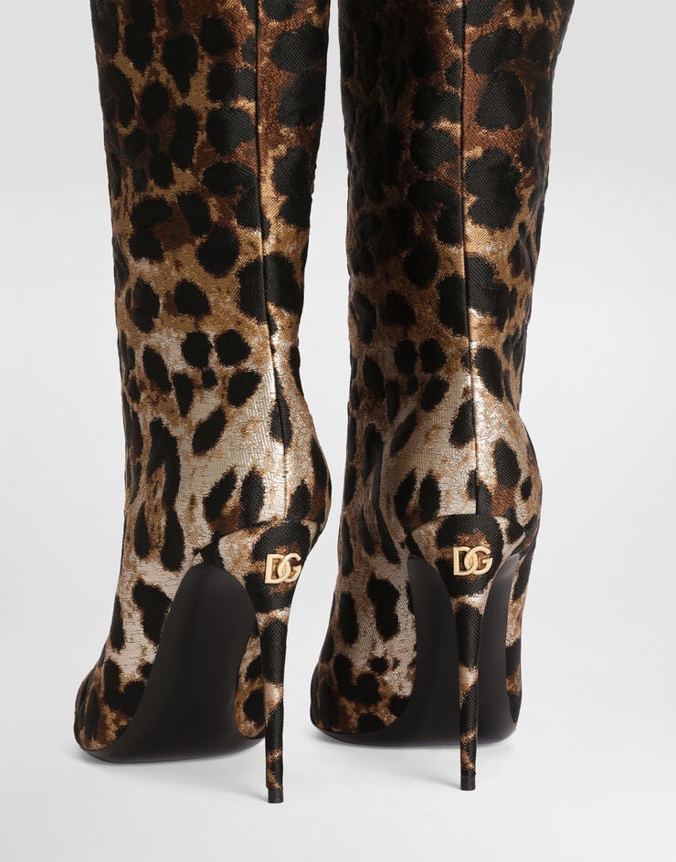 Dolce & Gabbana Leo jacquard boots Dolce & Gabbana Leo jacquard boots Print CU0834AJ549
