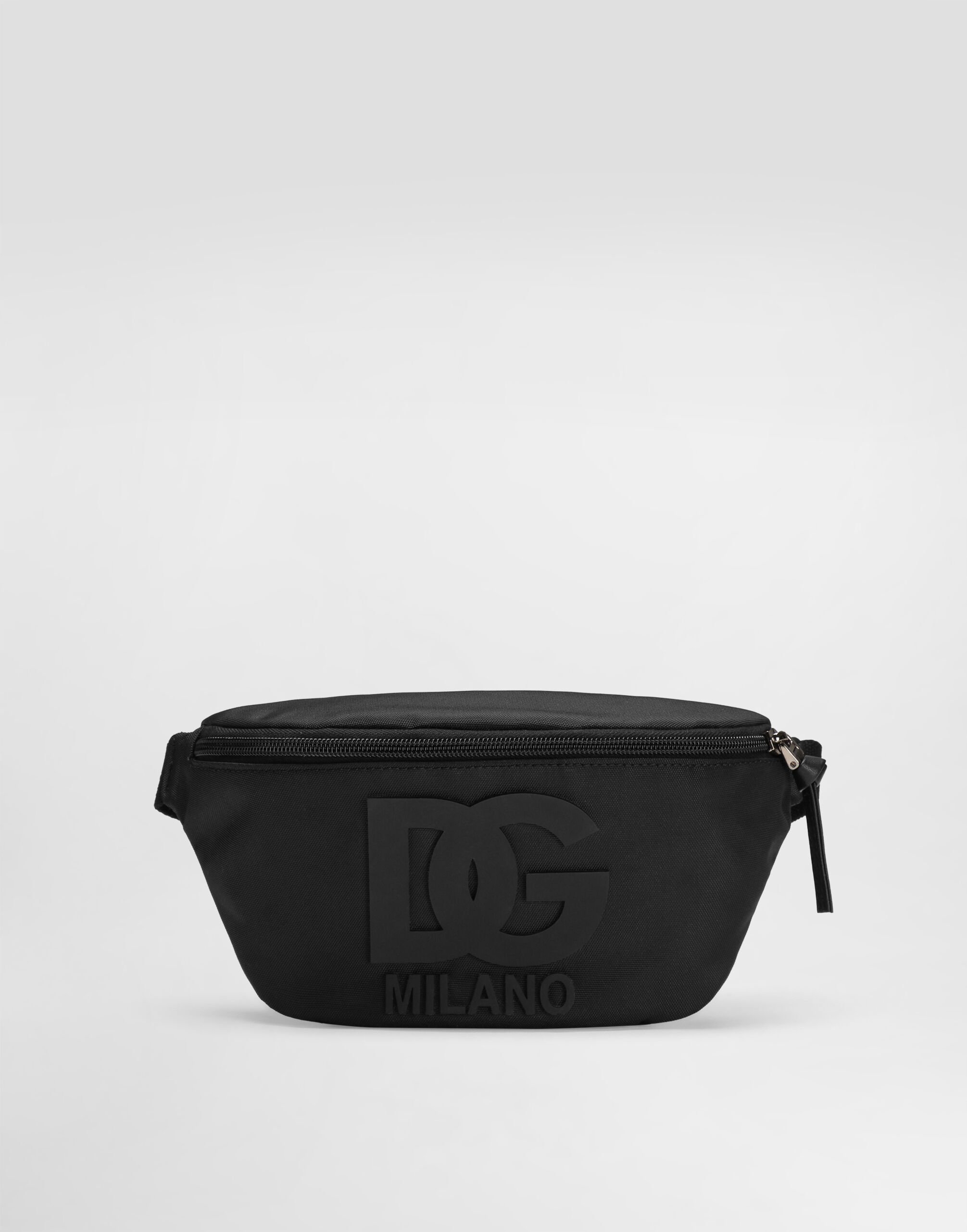 Dolce & Gabbana ゴム引き ロゴ付き ナイロン 小型 ベルトバッグ Dolce & Gabbana Waist Bag Logo Belt Black Nylon | eBay