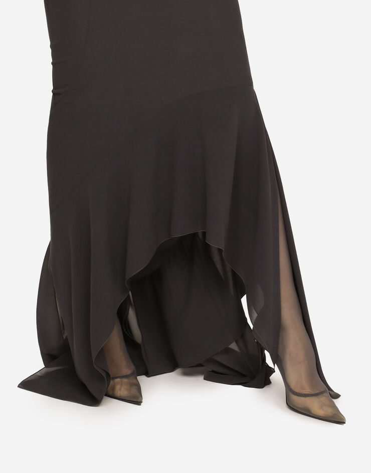Dolce & Gabbana KIM DOLCE&GABBANA Long georgette dress Multicolor F6BFBTFUAA1