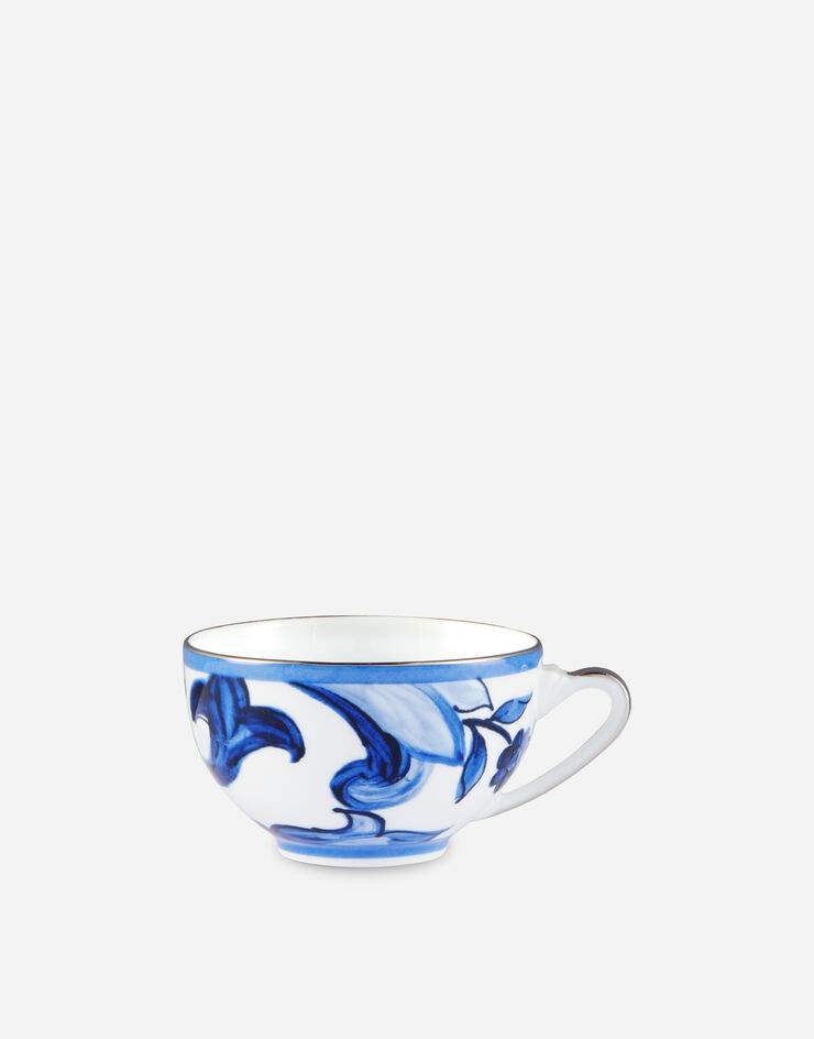 Dolce & Gabbana Tasse à Thé avec Soucoupe en Porcelaine Multicolore TC0102TCA37