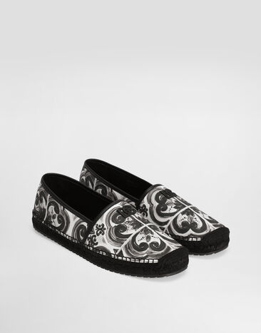 Dolce & Gabbana Majolica-print canvas espadrilles Multicolor A50730AD506