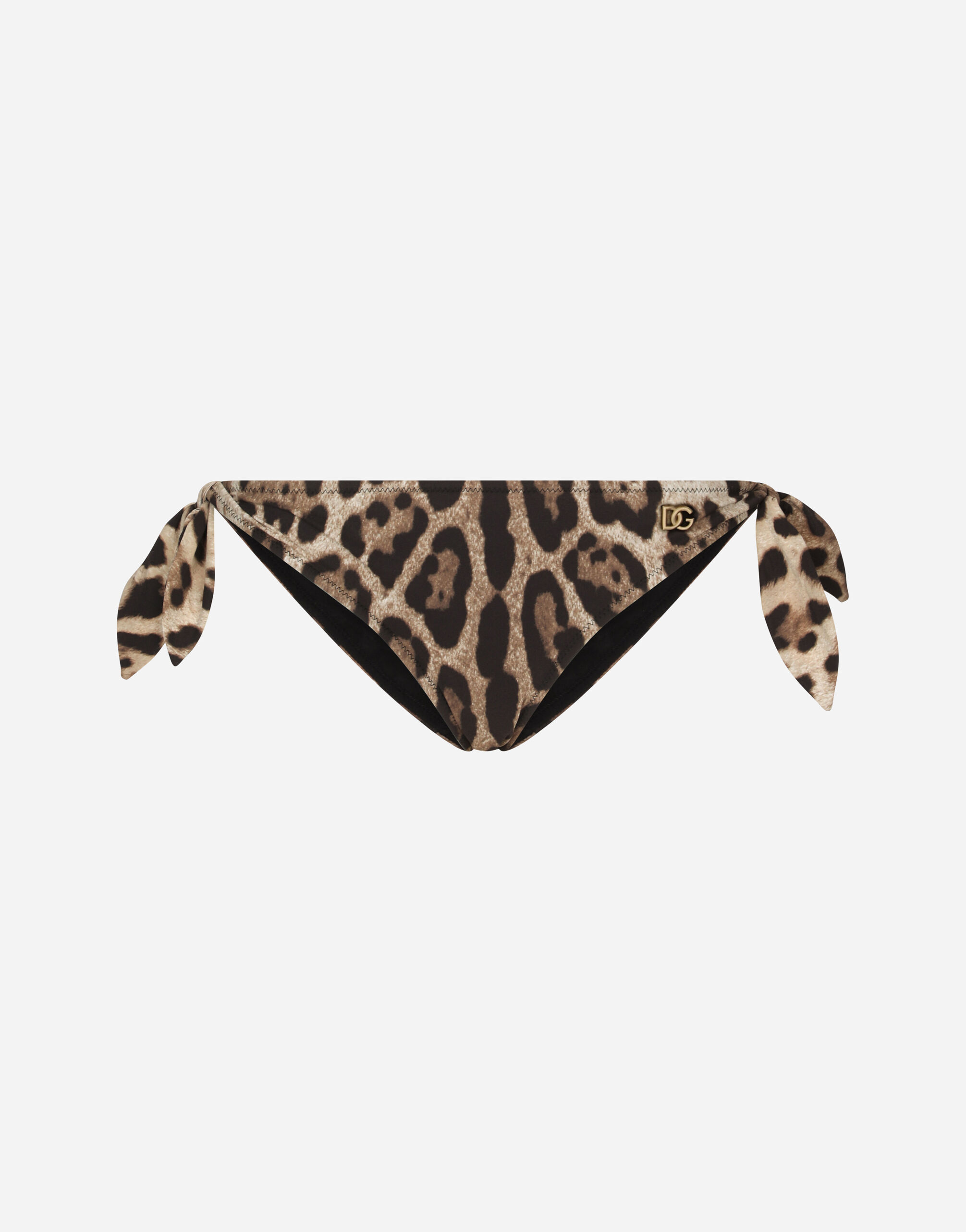 【DOLCE＆GABBANA】レオパード柄 タイ ビキニ ボトムス DOLCE＆GABBANA】レオパード柄 タイ ビキニ ボトムス
