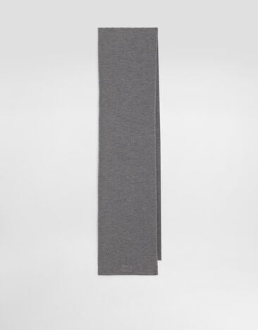 Dolce & Gabbana Wool knitted scarf Grey GX13KZJDVCI