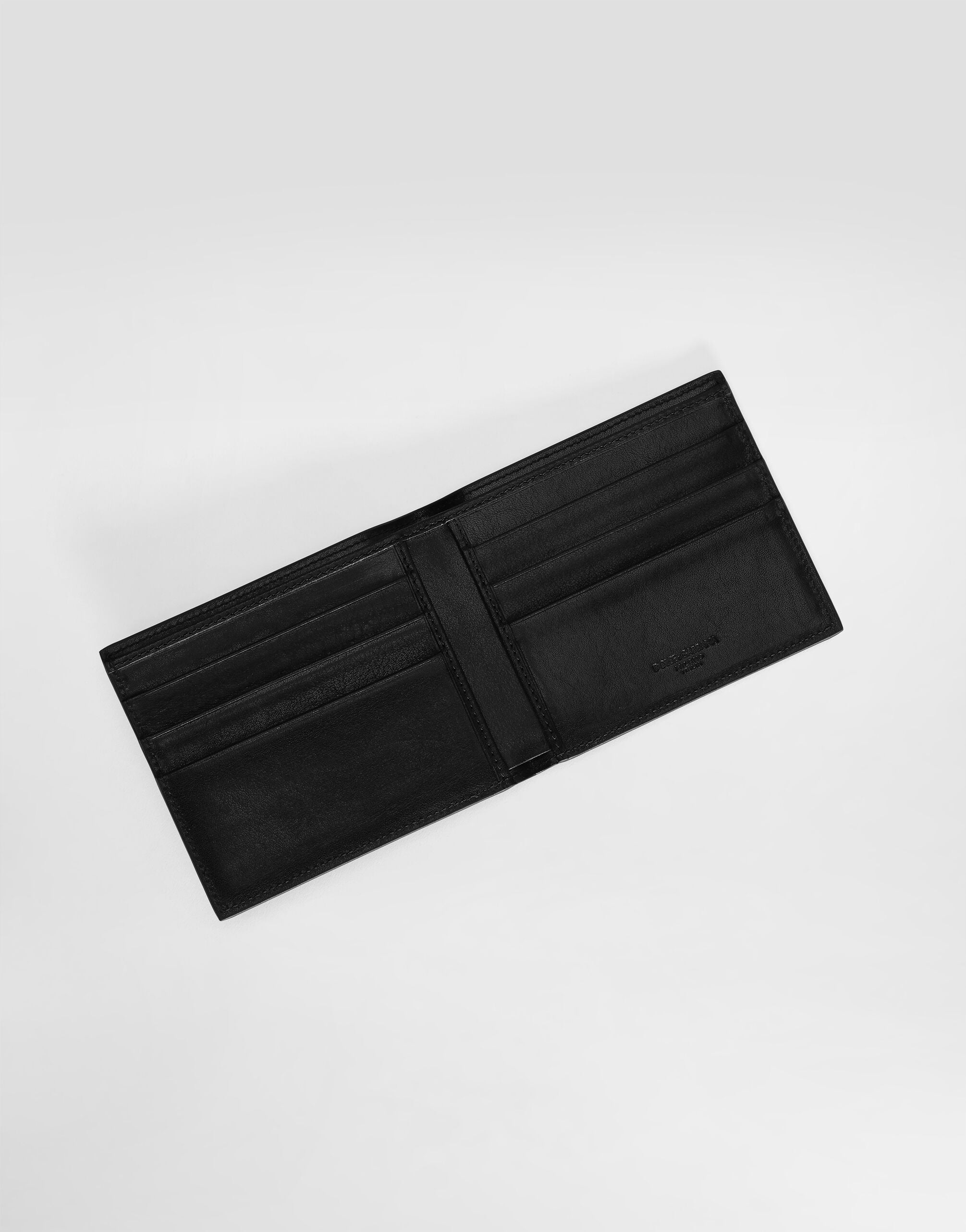 Tempesta calfskin wallet in Black for Men | Dolce&Gabbana® US
