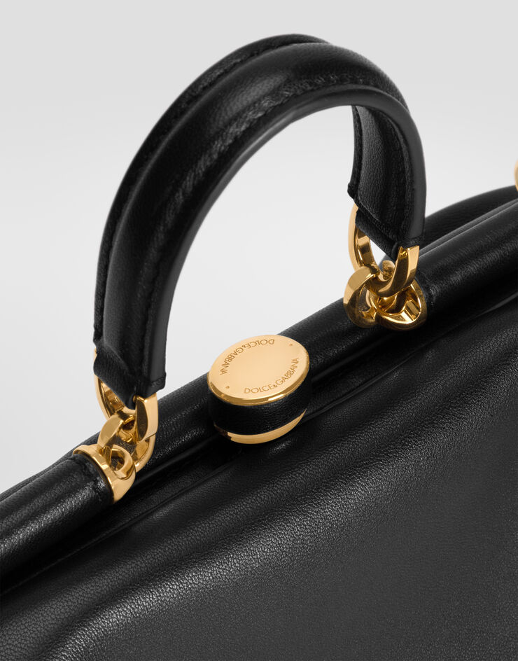 Dolce & Gabbana Grandma 미니 핸드백 플롱제 나파 가죽 소재 블랙 BB7993BF984