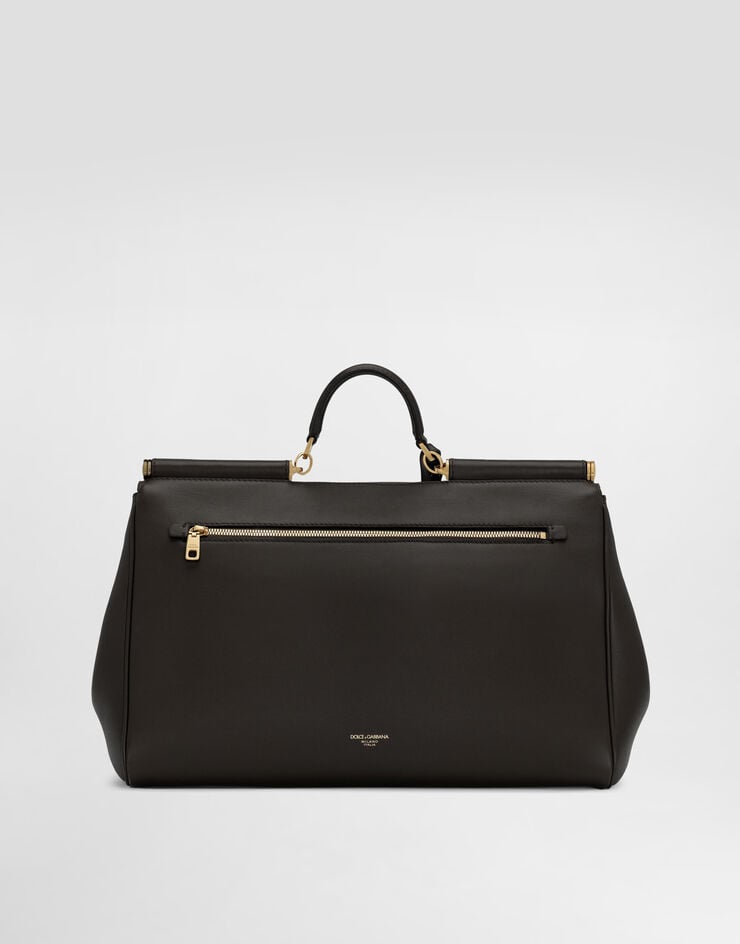 Dolce & Gabbana My Sicily handbag in plongé calfskin Black BB7814B7321