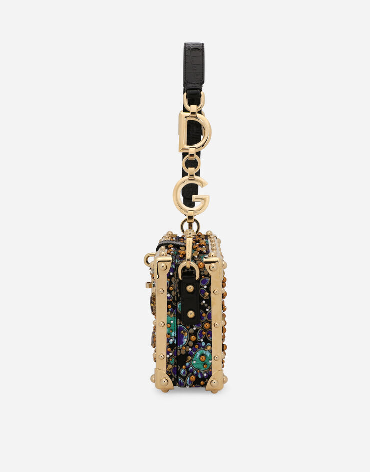 Dolce & Gabbana حقيبة دولتشي بوكس جاكار مطرزة متعدد الألوان BB7165AY583