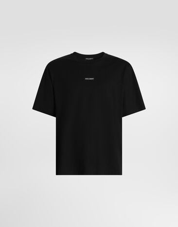 Dolce & Gabbana 티셔츠 코튼 소재 블랙 G8PN9TG7QNP