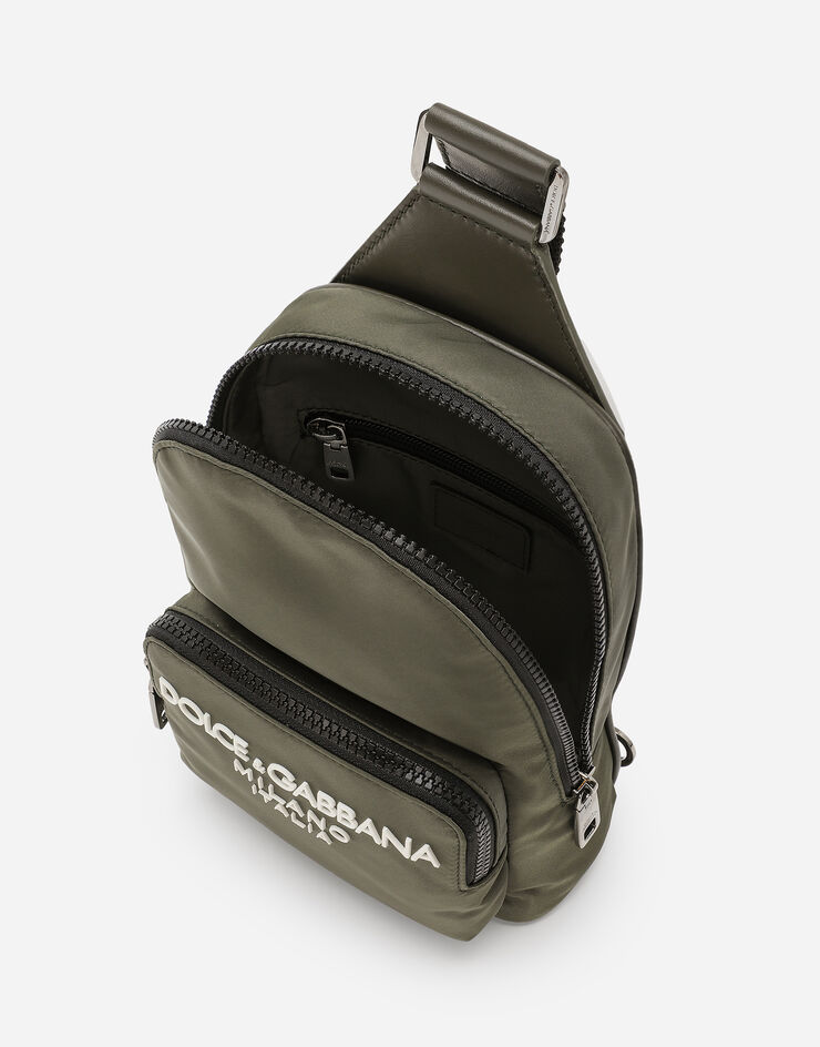 Dolce & Gabbana Nylon crossbody backpack Green BM2295AG182