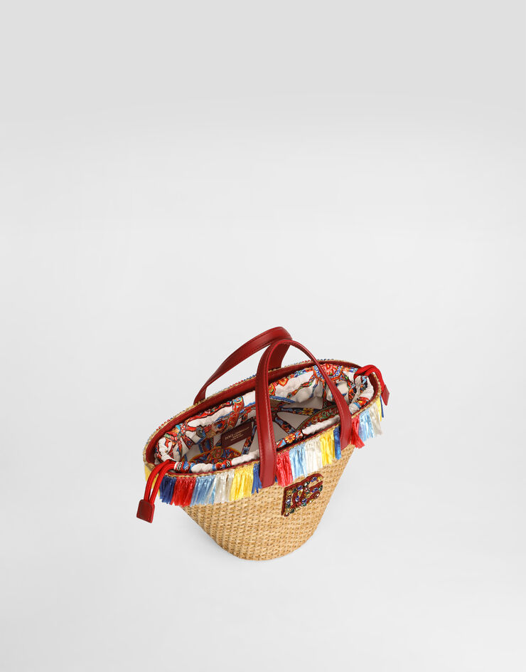 Dolce & Gabbana Raffia coffa bag Multicolor EB0249AX368