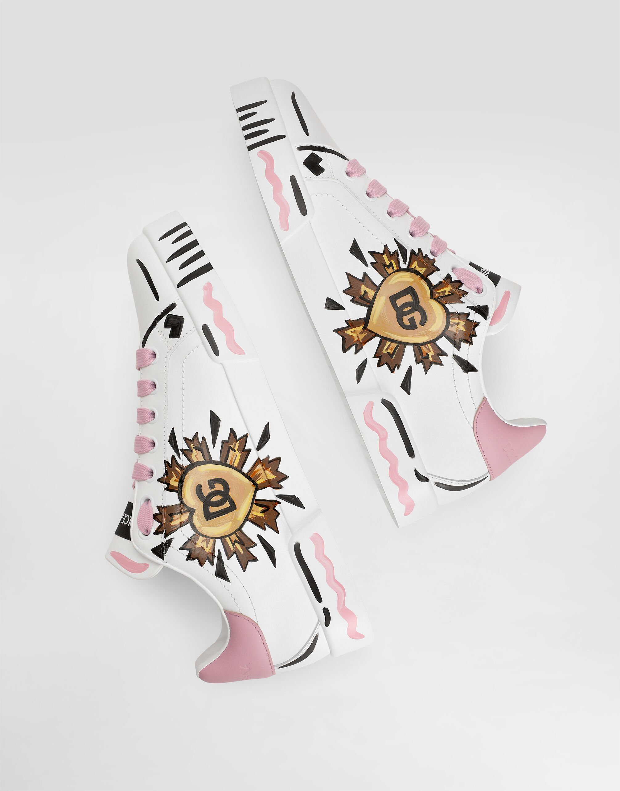 Portofino light strobel nappa calfskin sneakers in Multicolor for