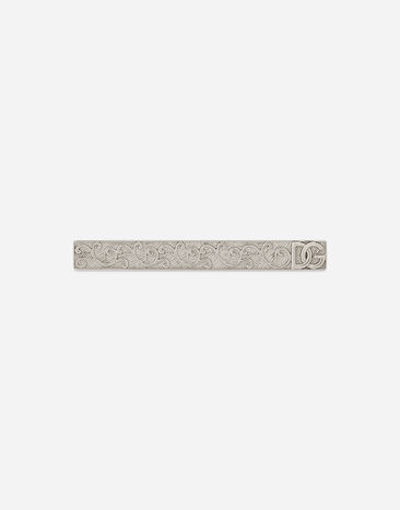 Dolce & Gabbana Krawattenklammer DG-Logo Silber WNQ5S2W1111