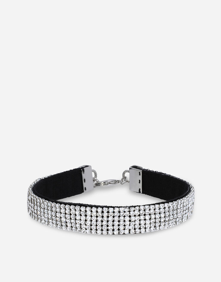 Dolce & Gabbana Ожерелье-чокер из кристальной сетчатой ткани кристалл WNO4J1W1111