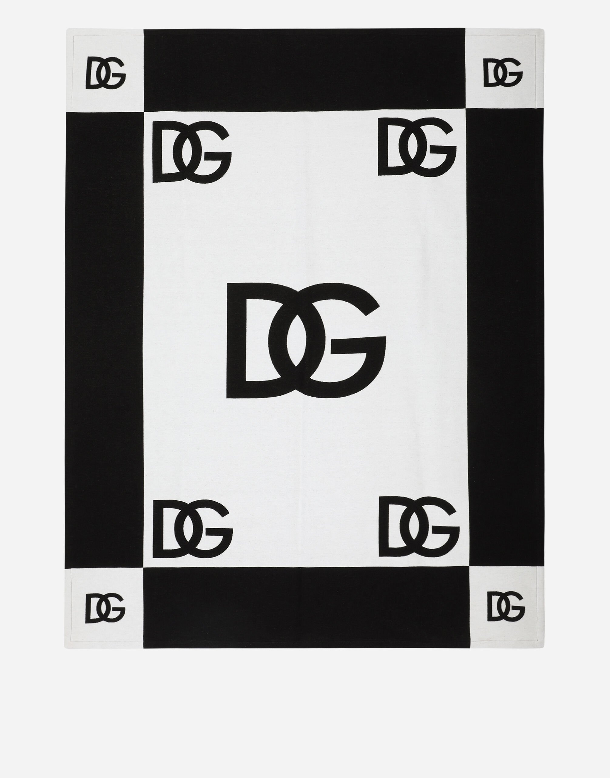 Dolce & Gabbana Jacquard Cotton Blanket Multicolor TCE012TCAF2