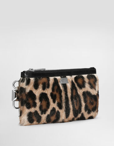 Dolce & Gabbana LEO kid leather necessaire Multicolor BP3446A3T08