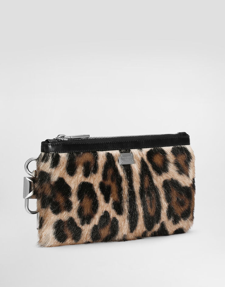 Dolce & Gabbana LEO kid leather necessaire Dolce & Gabbana LEO kid leather necessaire Multicolor BP3446A3T08