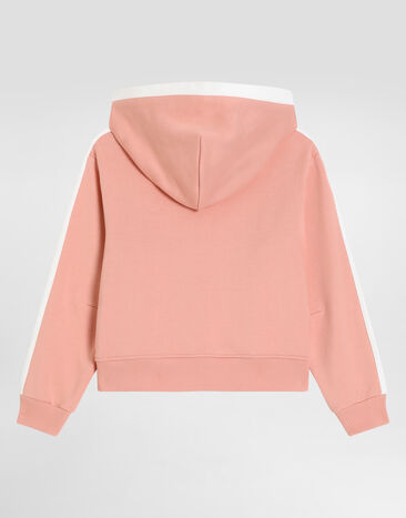 Dolce & Gabbana Hooded sweatshirt with print Pink L5JWCVG7PWH