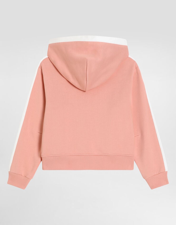 Dolce & Gabbana Hooded sweatshirt with print Pink L5JWCVG7PWH