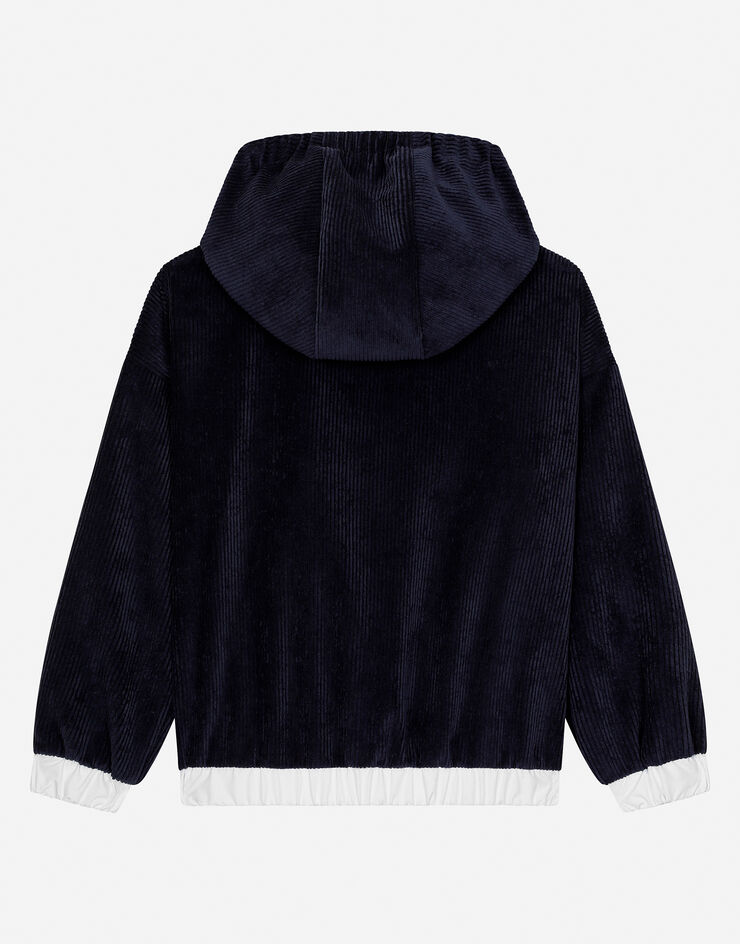 Dolce & Gabbana FELPA CON CAPPUCCIO Blu L4JWJUFUWE3