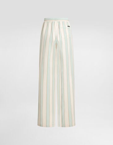 Dolce & Gabbana Striped canvas vanity trousers Multicolor GP1N9TFBMFZ