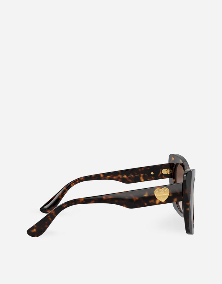 Dolce & Gabbana نظارة شمسية DG Devotion بني VG4405VP513