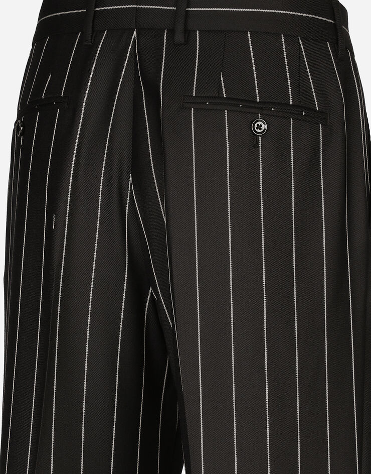 Dolce & Gabbana Straight-leg pinstripe pants Black GYZMHTFR204