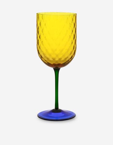 Dolce & Gabbana Copa de vino tinto de vidrio de Murano Multicolor TCBS14TCAI2