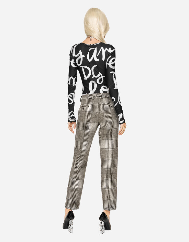 Dolce & Gabbana Low-rise glen plaid pants Multicolor FT0CXTFQ2M5