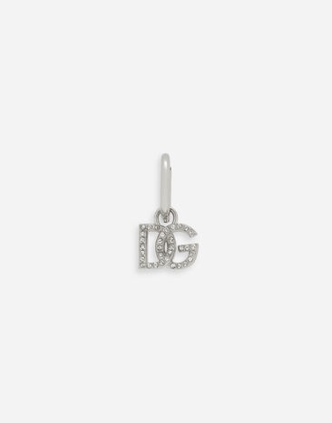 Dolce & Gabbana Single earring with DG logo Silver WEP1L2W1111