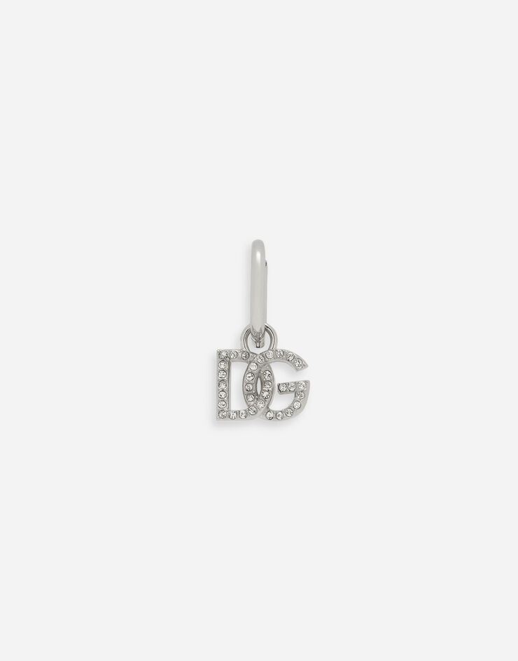 Dolce & Gabbana Single earring with DG logo Silver WEP1L2W1111