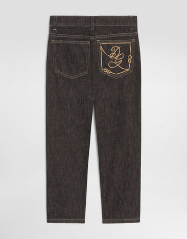 Dolce & Gabbana 5-pocket denim trousers Grey L42F96LDE14