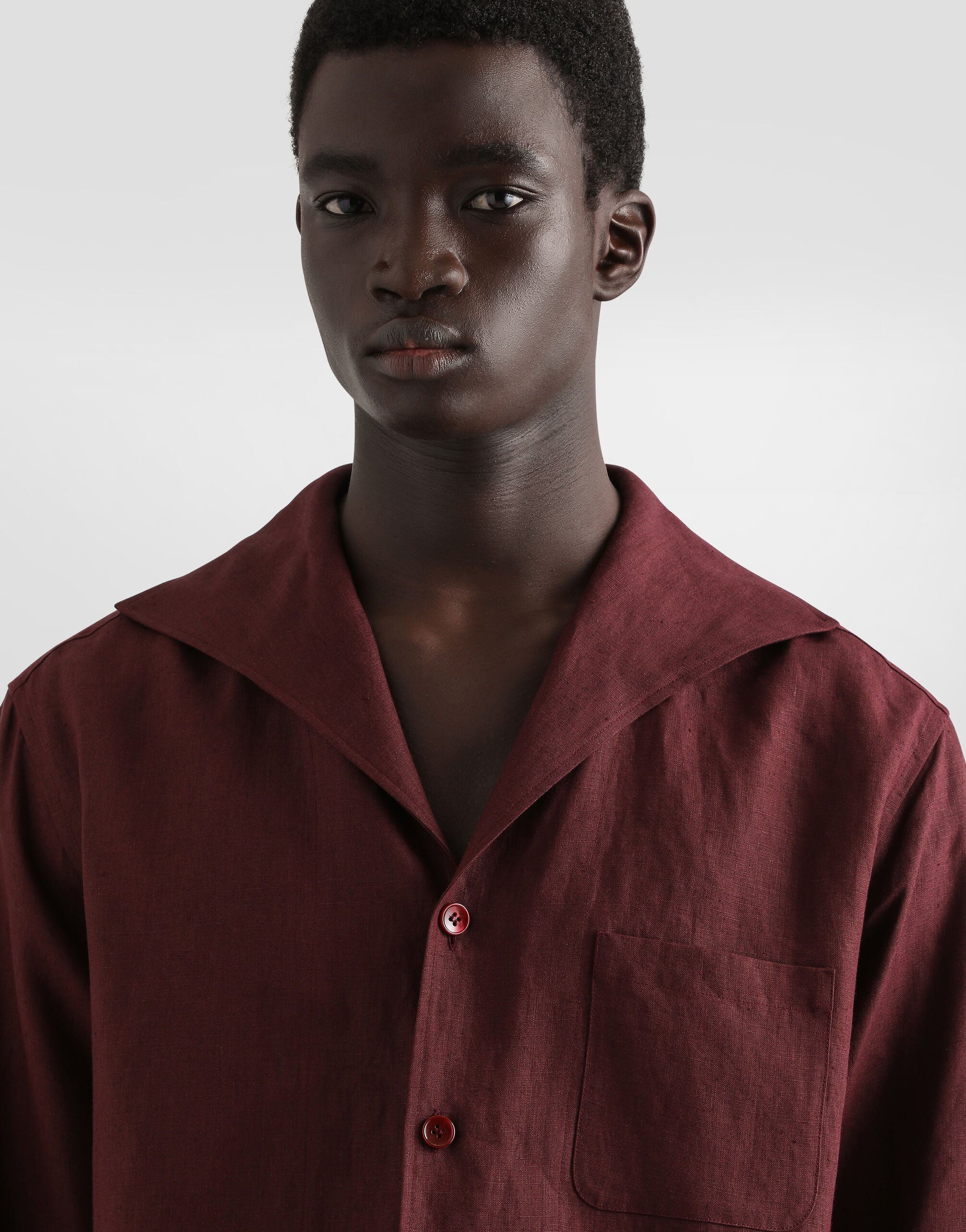 Long-sleeved linen shirt - thumbnail 5
