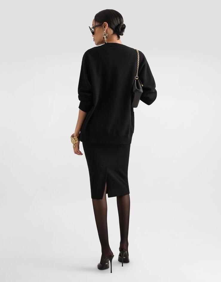 Dolce & Gabbana Wool crêpe dress Black F6H8XTFU2TZ