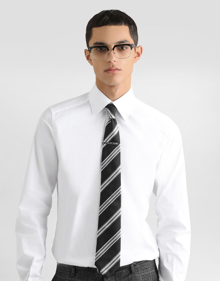 Dolce & Gabbana Cotton poplin martini shirt White G5MM4TFU5EW