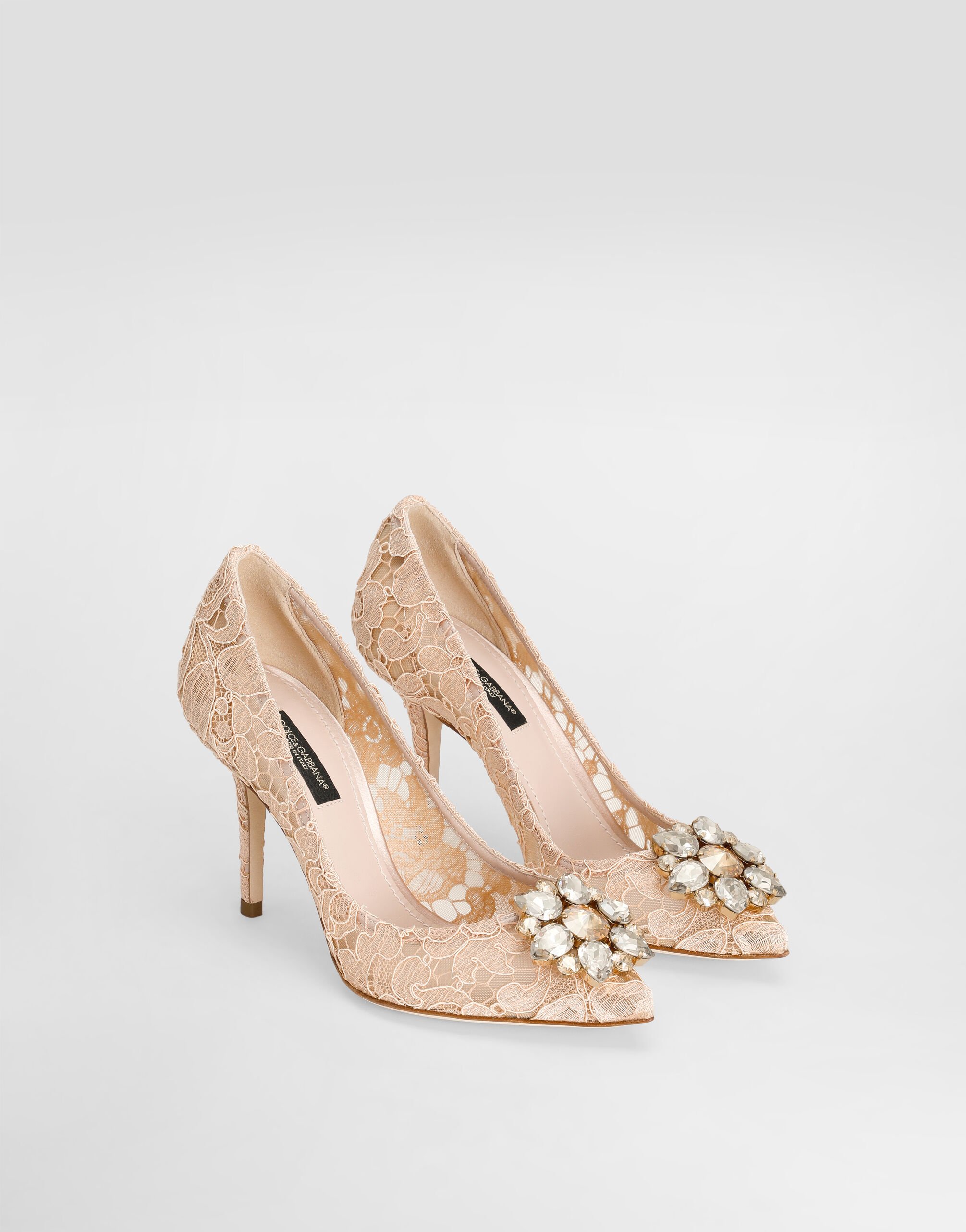 Pump In Taormina Lace With Crystals - Women | Dolce&Gabbana