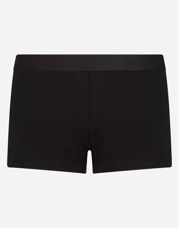 Dolce & Gabbana Boxers in stretch cotton Black N4A03JFUECG