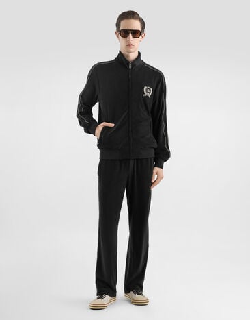 Dolce & Gabbana Cotton terry sweatshirt Black G9CCDZHU7XG