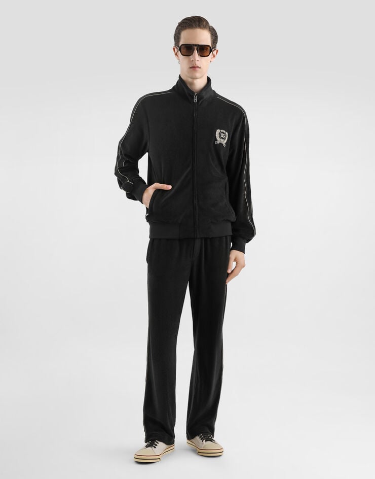 Dolce & Gabbana Cotton terry sweatshirt Black G9CCDZHU7XG