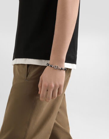 Dolce & Gabbana DGロゴ＆スフィア ブレスレット Silver WBR5X2W1111