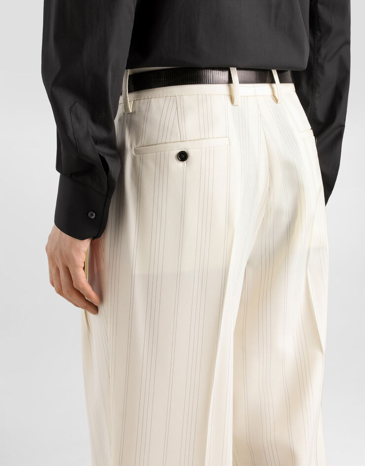 Dolce & Gabbana Pinstripe wool trousers Dolce & Gabbana Pinstripe wool trousers Multicolor GP0N2TFRZAR