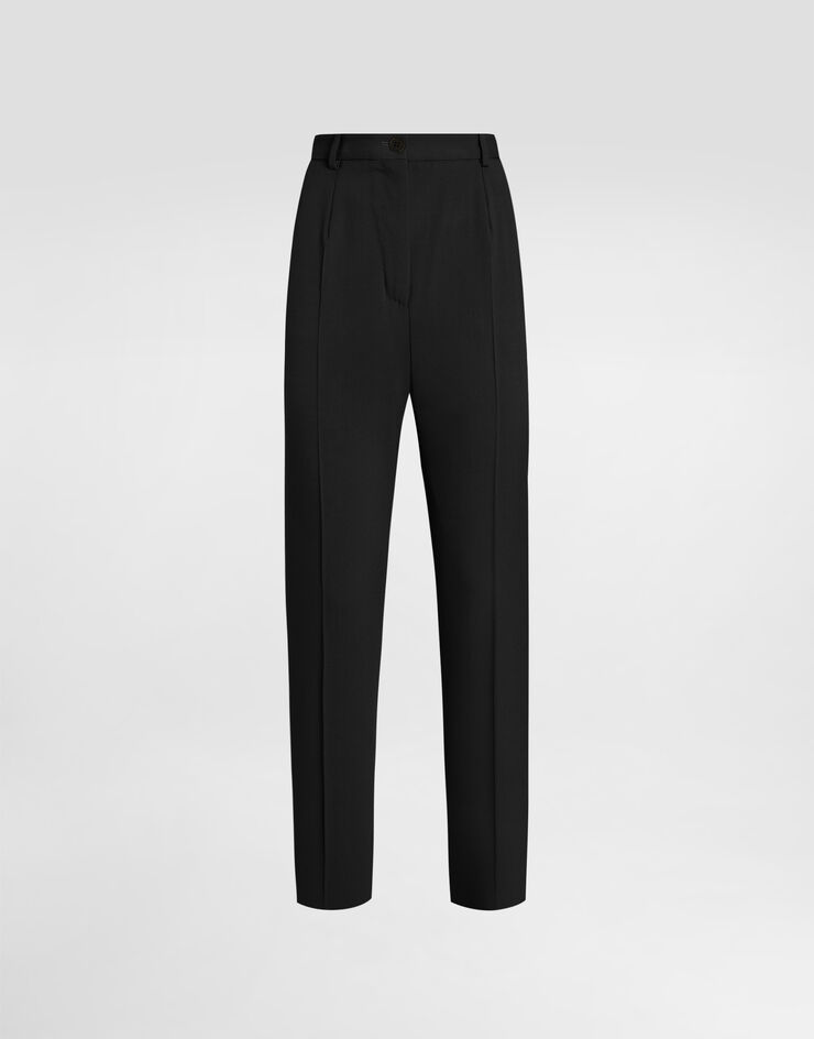 Dolce & Gabbana Wool gabardine trousers Black FTAM2TFU2OW
