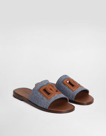Dolce & Gabbana DG light denim sandal Multicolor A80590A0105
