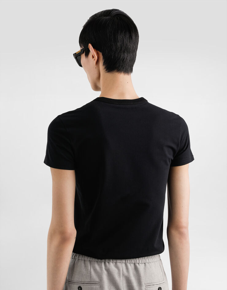 Dolce & Gabbana Cotton t-shirt Black G8SX0ZG7PIY