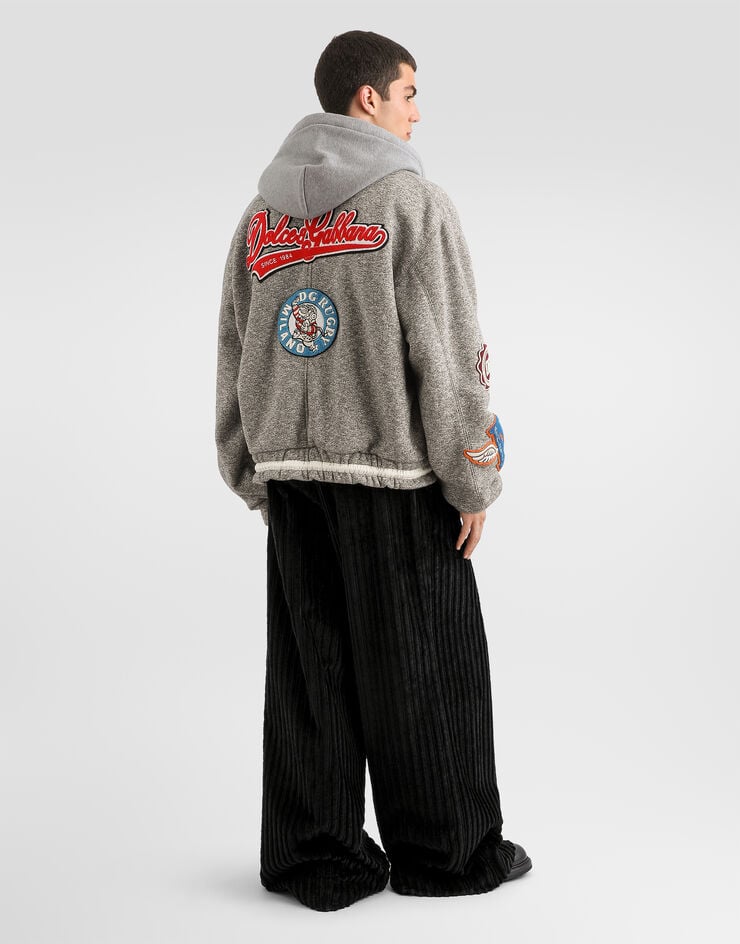 Dolce & Gabbana Cotton hooded sweatshirt Multicolor G9CIRTHU7ME