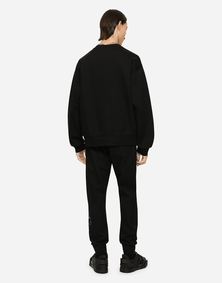 Dolce & Gabbana FELPA GIROC.MAN.LUNG ブラック G9VA5ZHU7IH