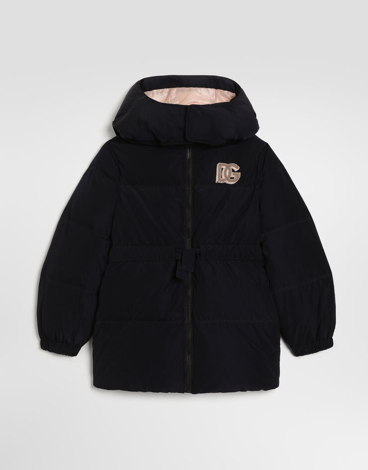 Dolce & Gabbana Daunenjacke aus gestepptem Nylon mit Logo Dolce & Gabbana Daunenjacke aus gestepptem Nylon mit Logo L5JBS9G7Q2B
