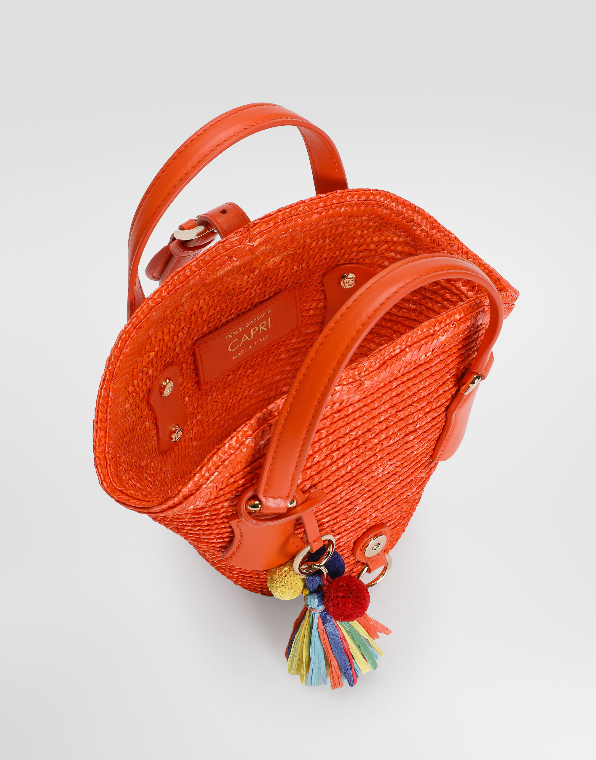 Raffia coffa Capri in Multicolor for Women | Dolce&Gabbana® US